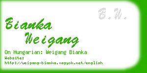 bianka weigang business card